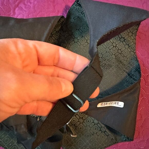 Phillip Stewart tux vest - geometric shapes - med- large - green - Picture 4 of 4